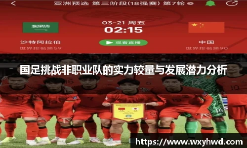 国足挑战非职业队的实力较量与发展潜力分析